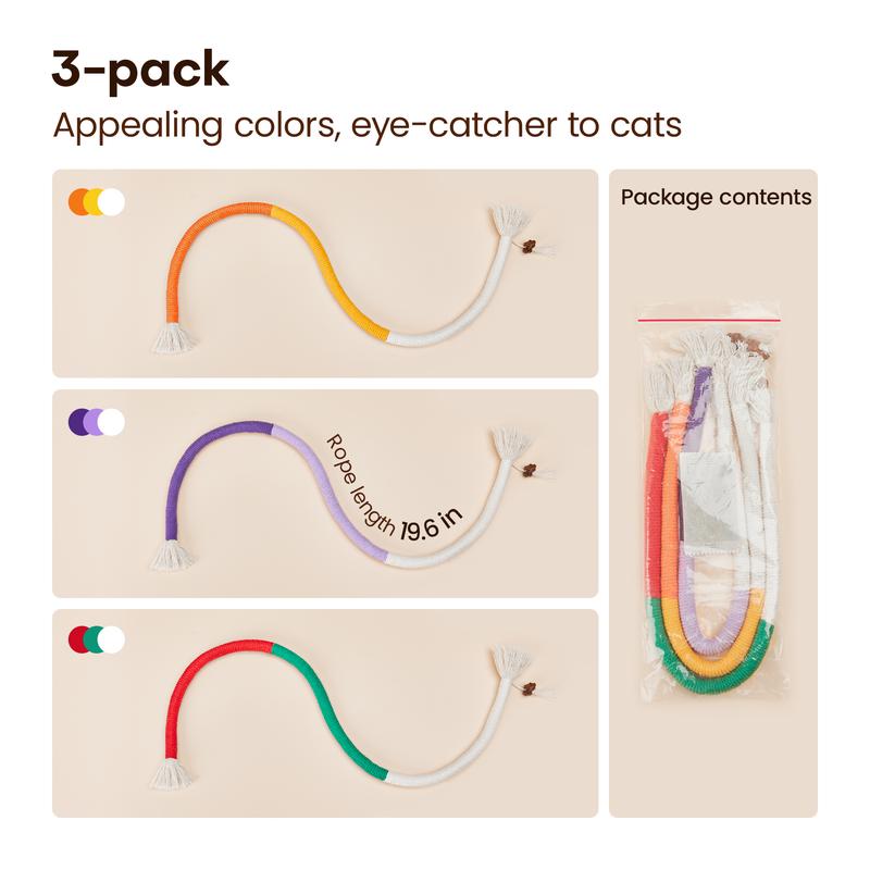 Cat Toys Chew Ropes 3Pcs