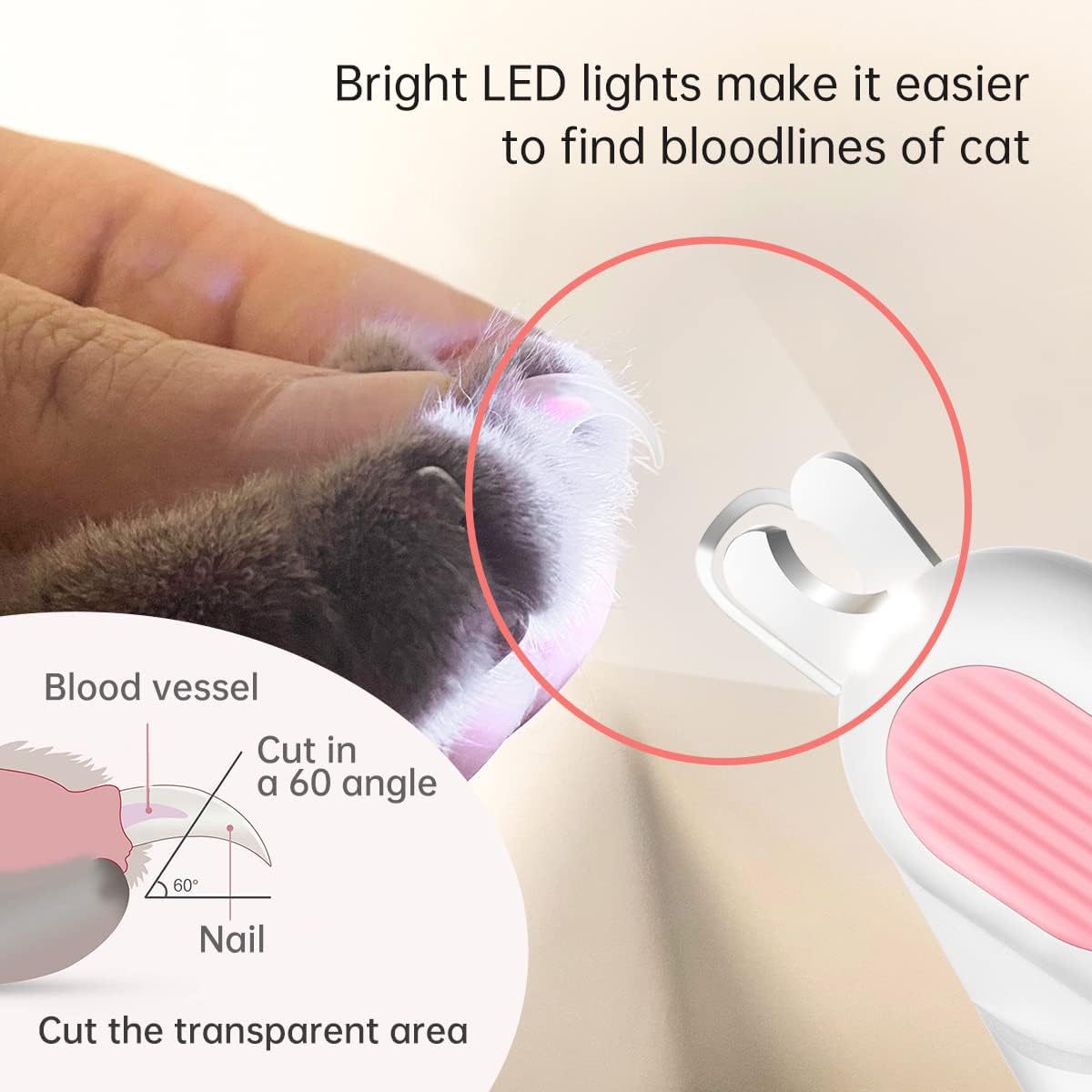 Mini Retractable Pet Nail Clipper