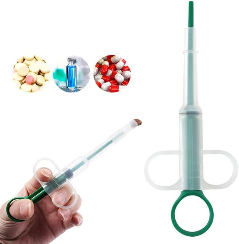 3 Pieces Pet Pill Plunger Popper (Green+Red+Blue)