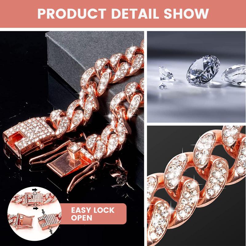 Rhinestone Decorated Dog Chain