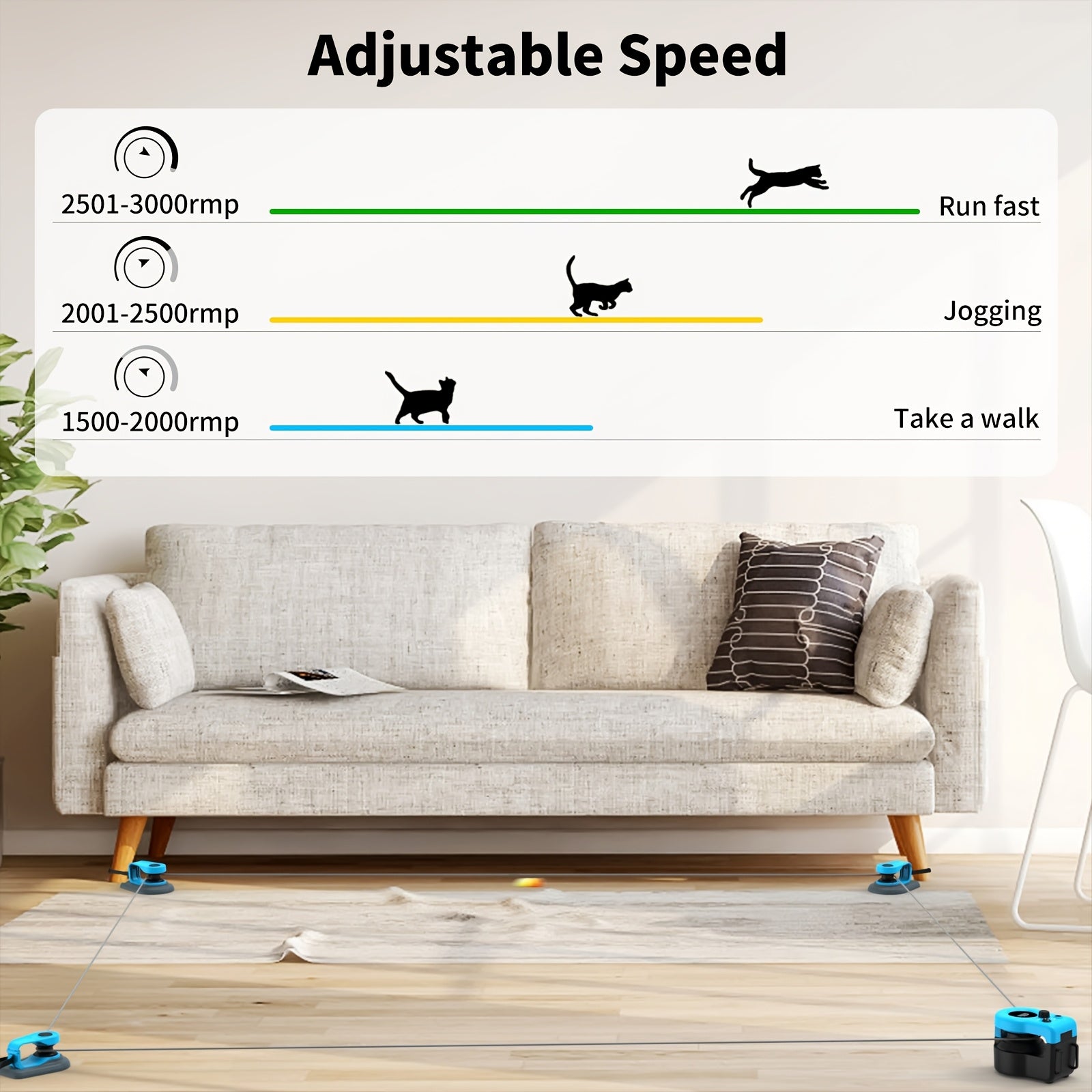 Upgraded Interactive Cat Toy for Indoor Cats