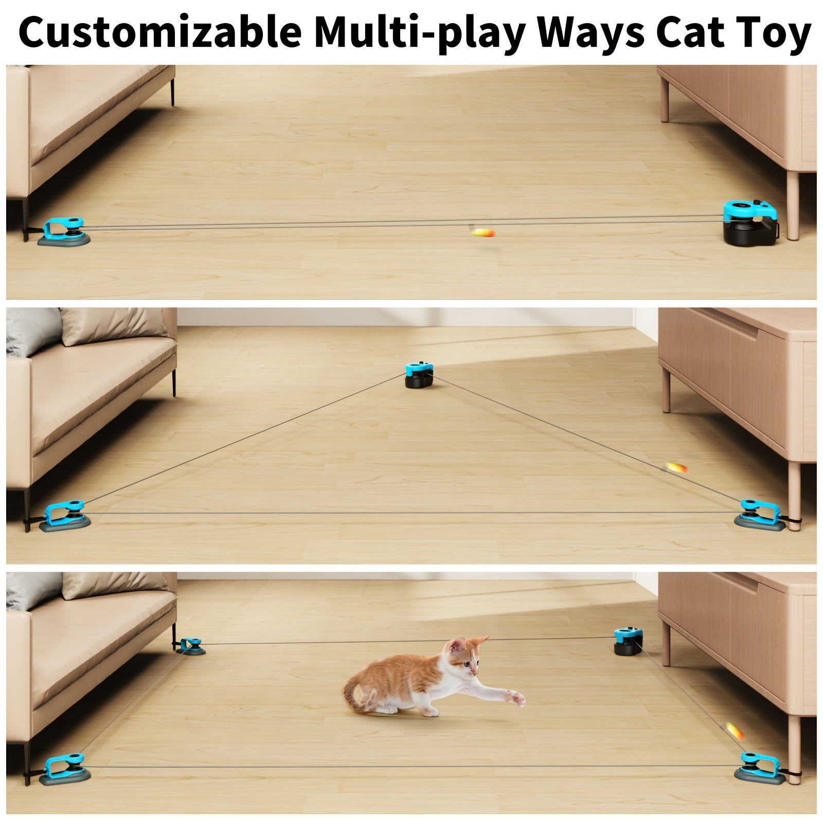 Upgraded Interactive Cat Toy for Indoor Cats