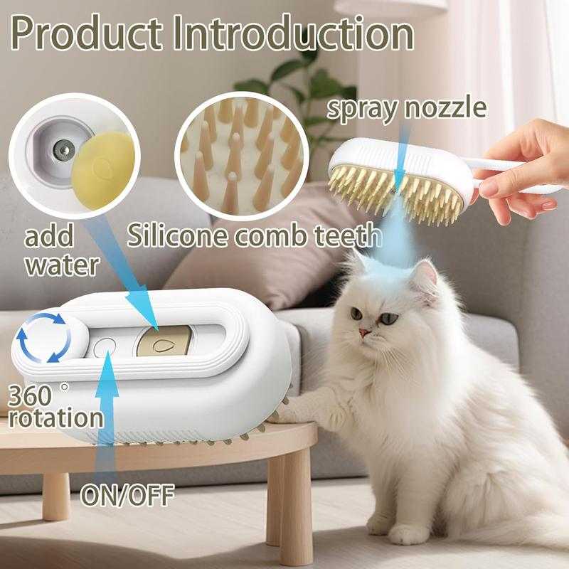 Pet Steam Brush,Cat Dog Hair Remover