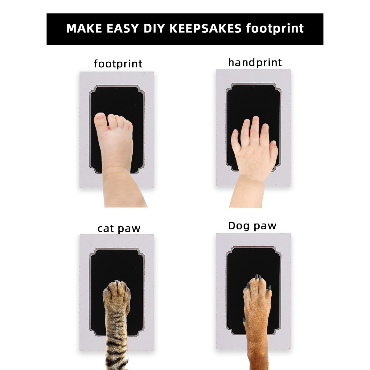 2 PCS Pet Paw Print Kits