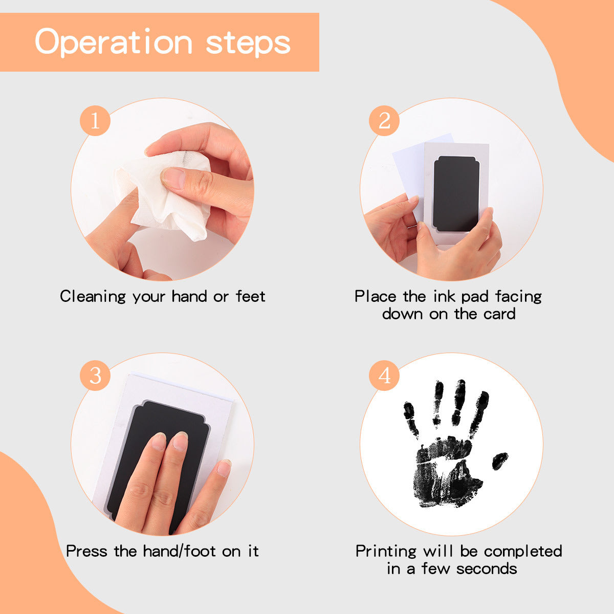 2 PCS Pet Paw Print Kits